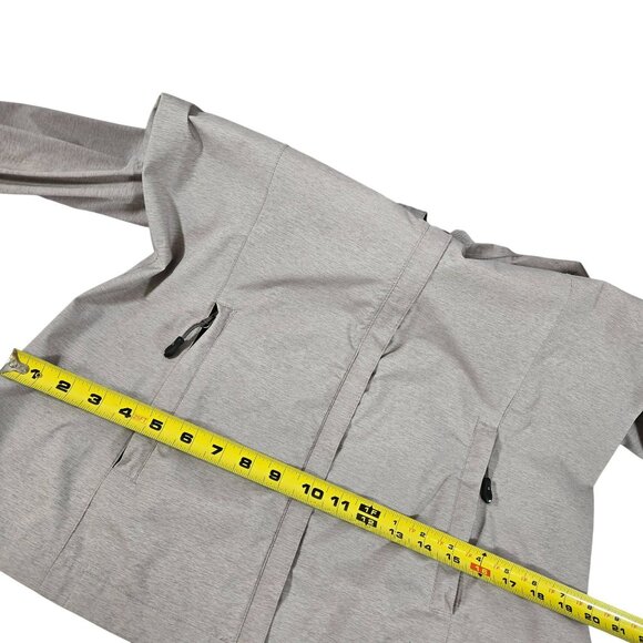 32 Degrees Cool Light Gray Hooded Jacket Womens MED Lightweight Rain Windbreaker - Picture 16 of 16